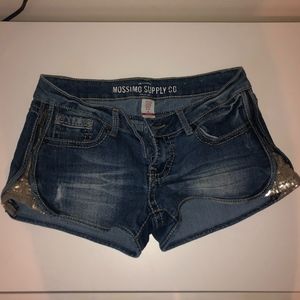 Mossimo Sequin Zipper Jean Short